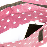 New Rebels ® Star25 - Medium Schoudertas  A5 - Crossbodytas met flapRoze