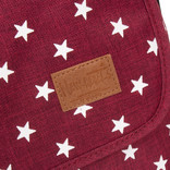 New Rebels New Rebels ®  Star26 - Medium Shoulderbag  A4 - Crossbodybag met flap - with stars - Burgundy