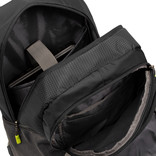 New Rebels ® Kinley - Rugtas - Schooltas - Vrijetijdstas - 35 Liter - Nylon - Zwart