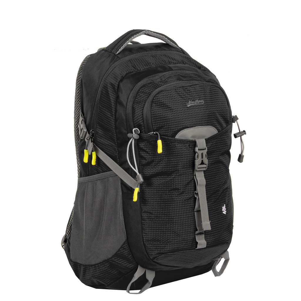New Rebels New Rebels ® Kinley - Rugtas - Schooltas - Vrijetijdstas - 48 Liter - Nylon - Zwart