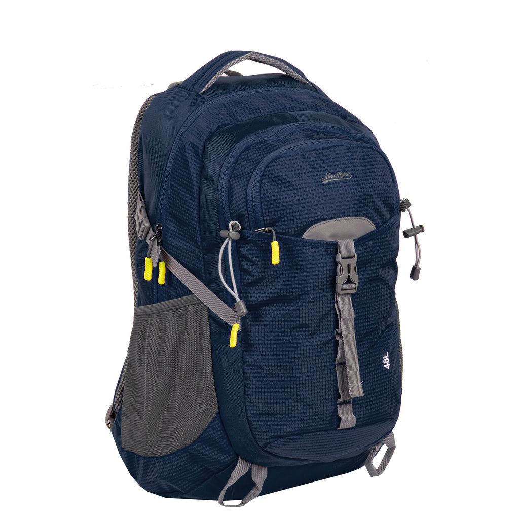 New Rebels New Rebels ® Kinley - Rugtas - Schooltas - Vrijetijdstas - 48 Liter - Nylon - Navy Blauw