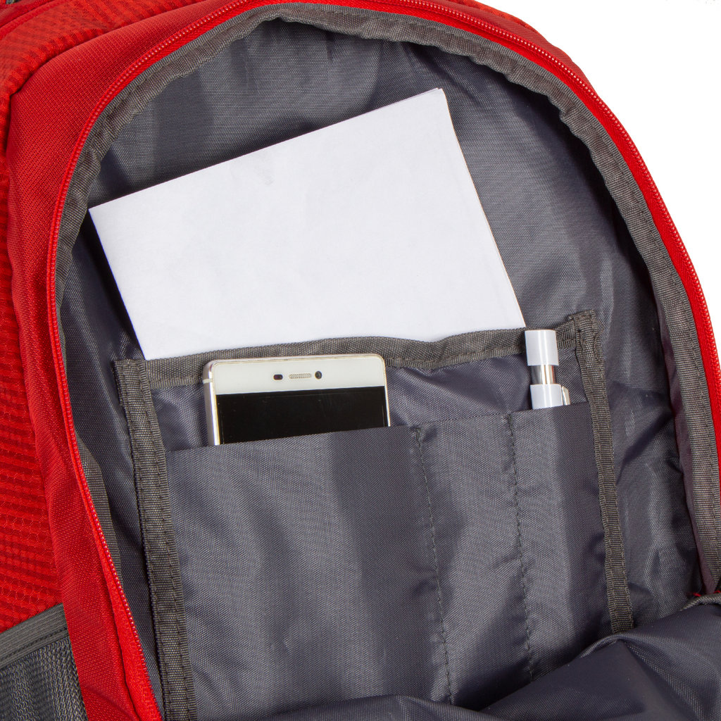 New Rebels New Rebels ® Kinley - Rugtas - Schooltas - Vrijetijdstas - 48 Liter - Nylon - Rood
