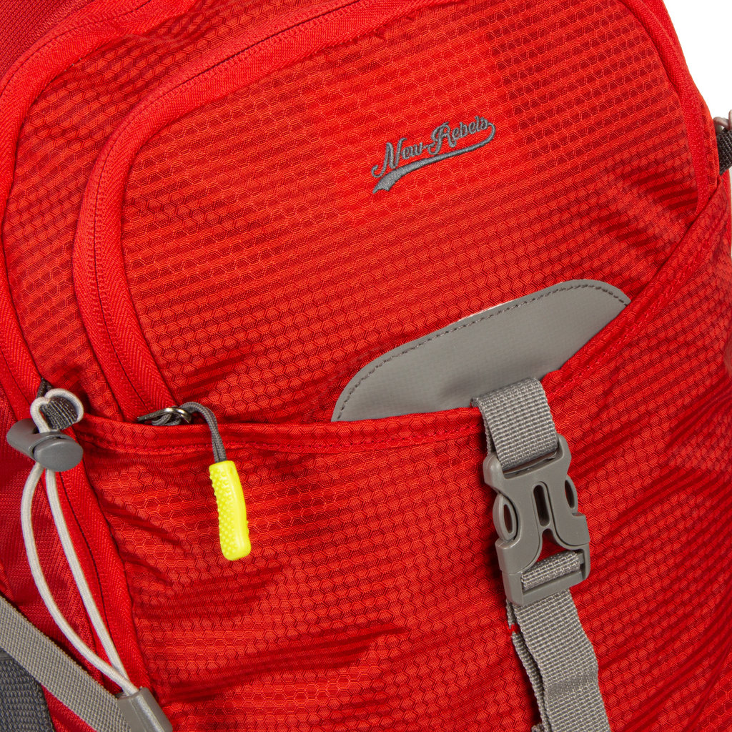 New Rebels New Rebels ® Kinley - Rugtas - Schooltas - Vrijetijdstas - 48 Liter - Nylon - Rood