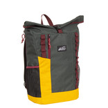 New Rebels® Andes - Roll-Top - Travel bag - Weekend bag - Sport - Backpack - Dark Green/Yellow - 31x19x53cm