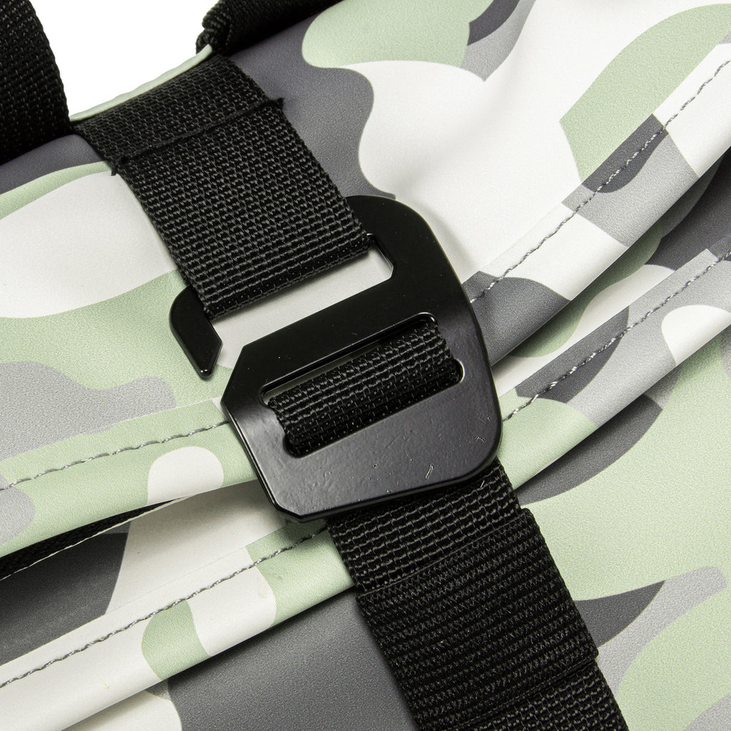 New-Rebels® Mart - Roll-Top - Backpack - Waterafstotend - Camouflage Mint - Small II - 27x8x33cm - Rugtas - Rugzak