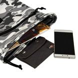 New Rebels New Rebels Mart Los Angeles Camouflage Army 7L Rugtas Rolltop Waterafstotend