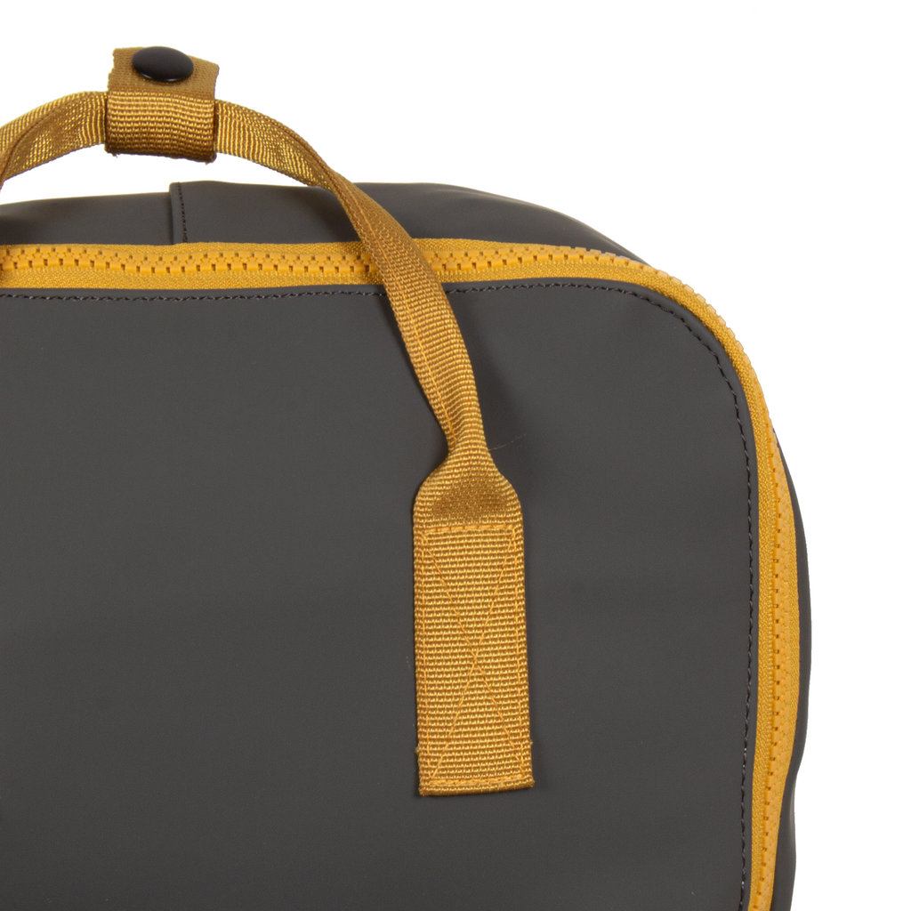 New Rebels New Rebels ® Tim - Rugtas - Rugzak - Waterafstotend - Antraciet/Geel IV