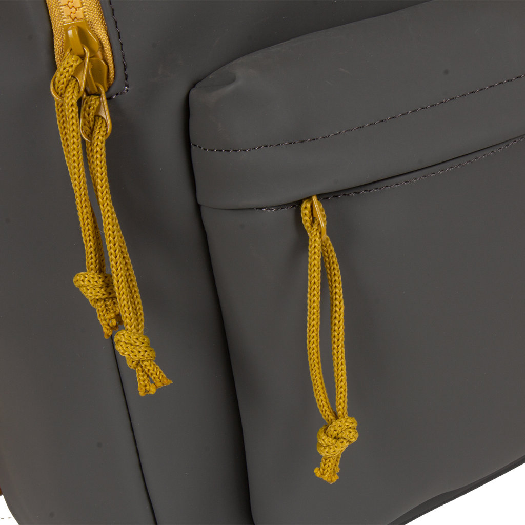 New Rebels New Rebels ® Tim - Rugtas - Rugzak - Waterafstotend - Antraciet/Geel IV