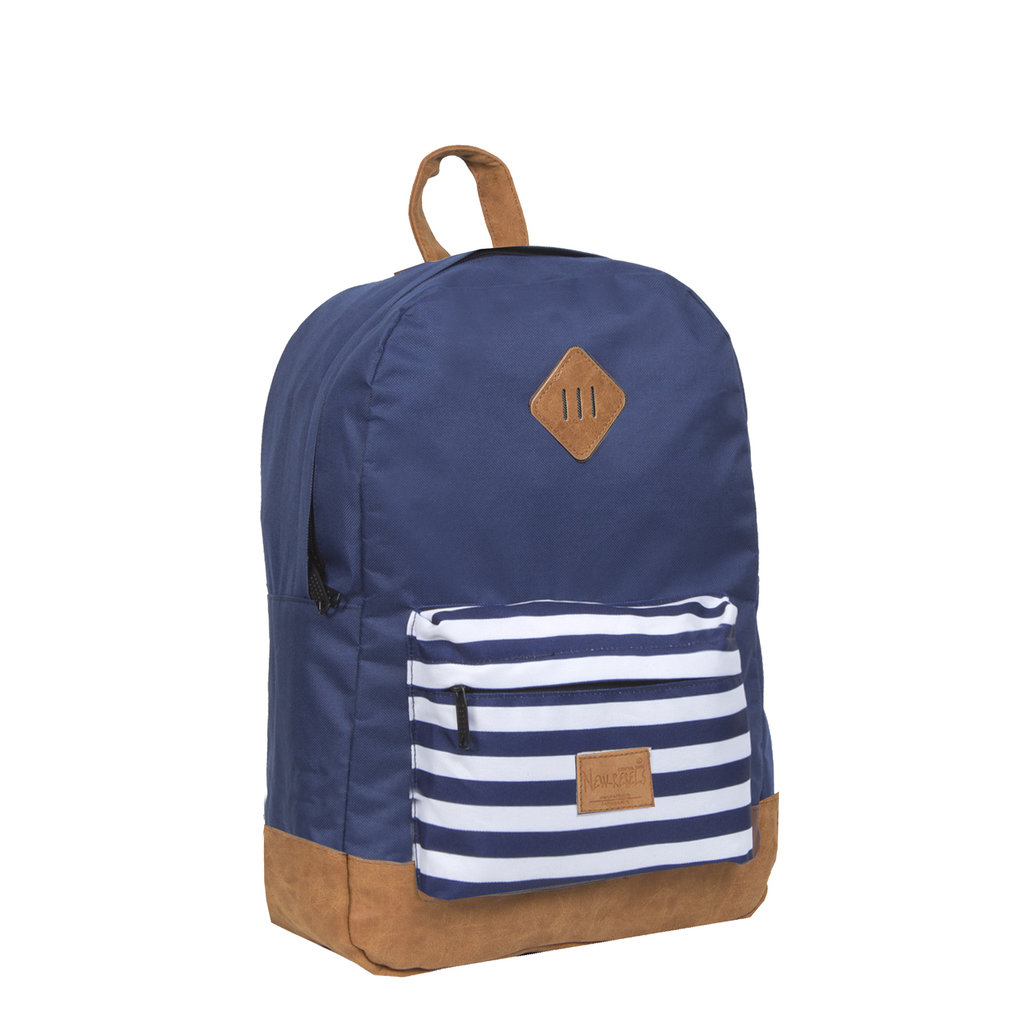 New Rebels ® Heaven Rucksack Navy Front Blau Stripe XV | Rucksack