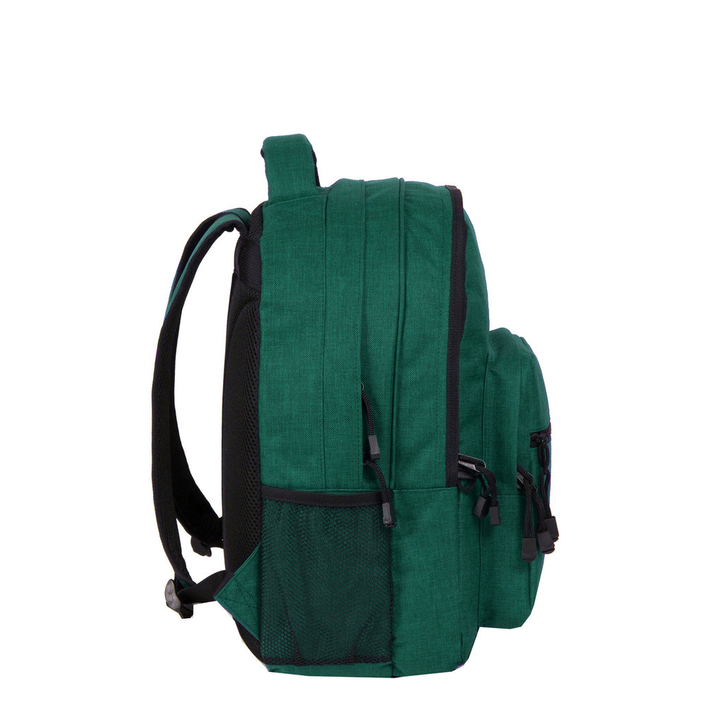 New-Rebels® Heaven - School - Backpack - Donker Groen - 31x15x41cm - Rugzak - Rugtas