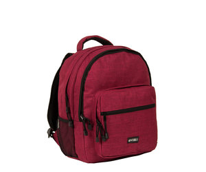 burgundy school backpack