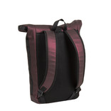 New Rebels Mart New York Metallic Burgundy 19L Rucksack Rolltop Wasserabweisend Laptop 15.6