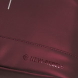 New Rebels Mart New York Metallic Burgundy 19L Backpack Rolltop Water Repellent Laptop 15.6