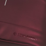 New Rebels Mart New York Metallic Burgundy 19L Rucksack Rolltop Wasserabweisend Laptop 15.6