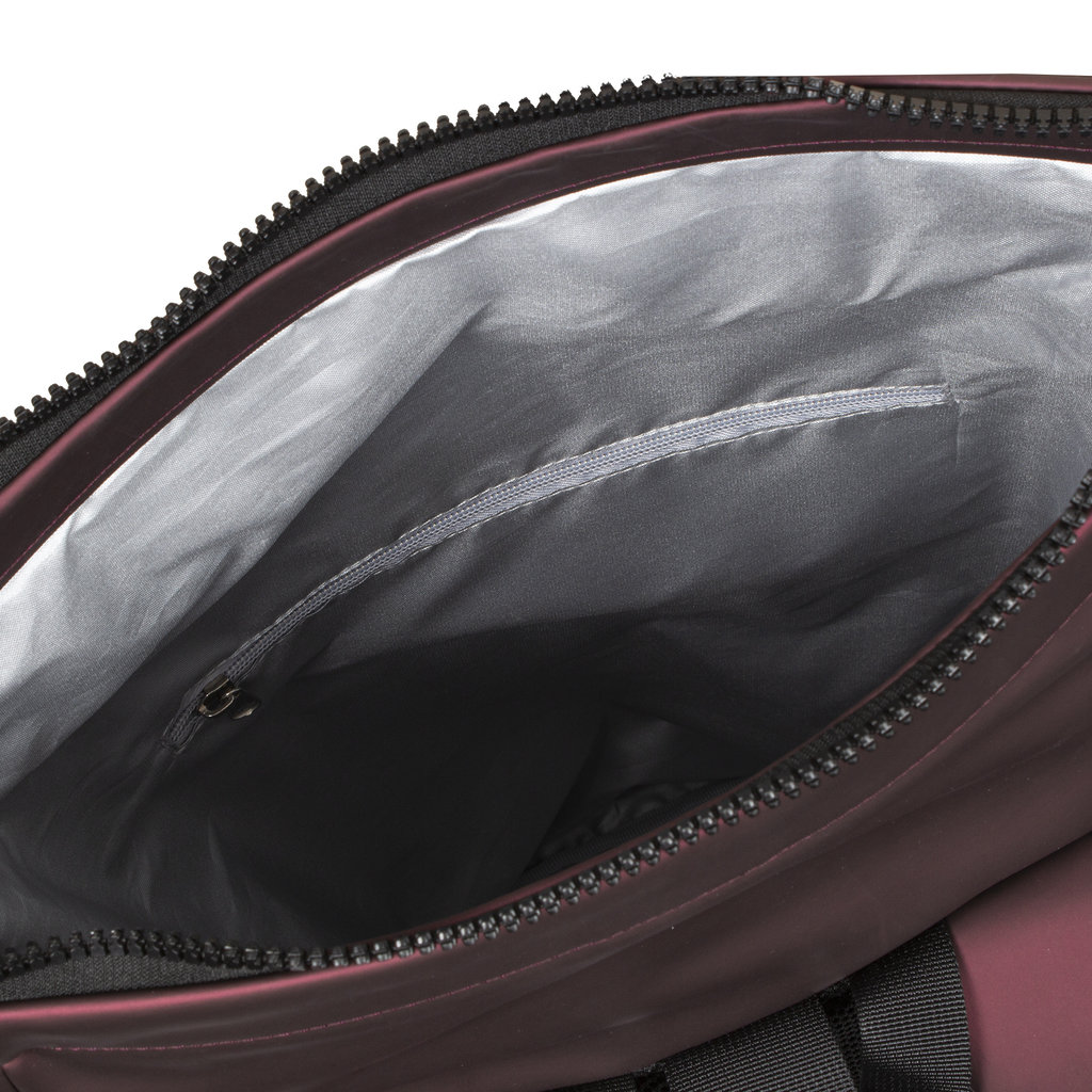 New Rebels New Rebels Mart New York Metallic Burgundy 21L Rucksack Rolltop Wasserabweisend Laptop 15.6"