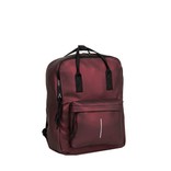 New-Rebels® Mart - Backpack - Waterafstotend - Metallic Burgundy IV - 28x16x39cm - Rugtas - Rugzak