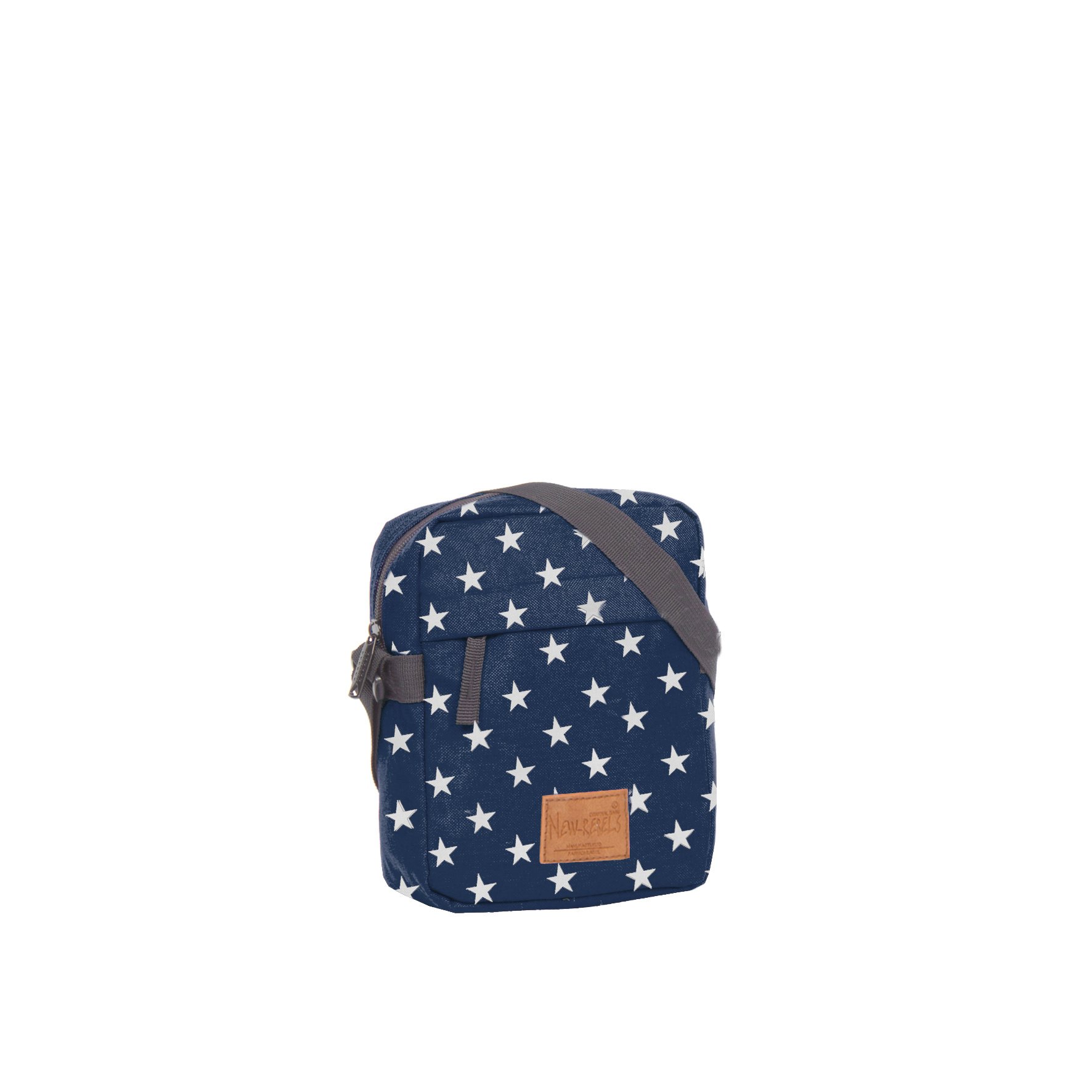 New Rebels ® Star Range - Top zip - Stars - Crossbody tas - Navy Blauw