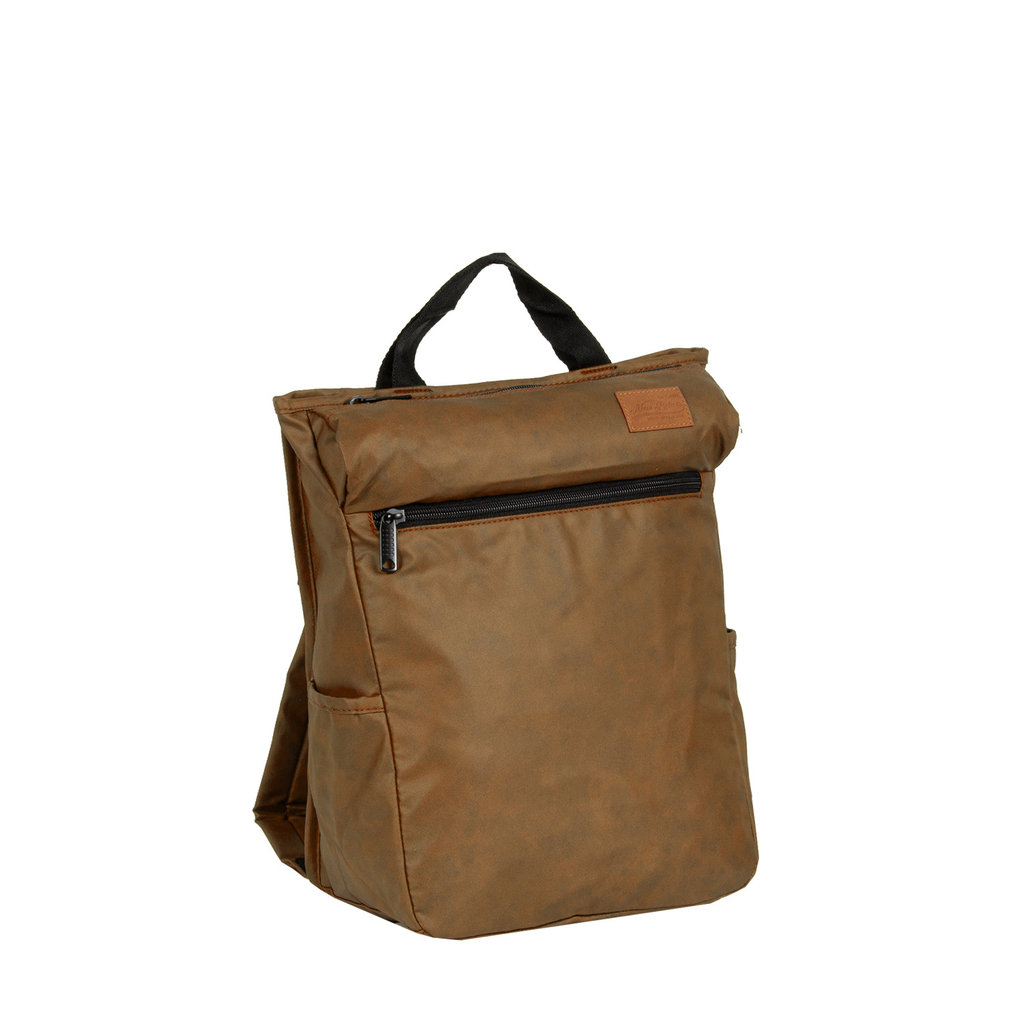 New-Rebels® Waxed  Backpack | Rugtas Brown