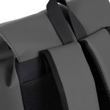 New-Rebels ® Mart - PU - Laptop - Backpack - Water-resistant - Grey - 31x17x38cm