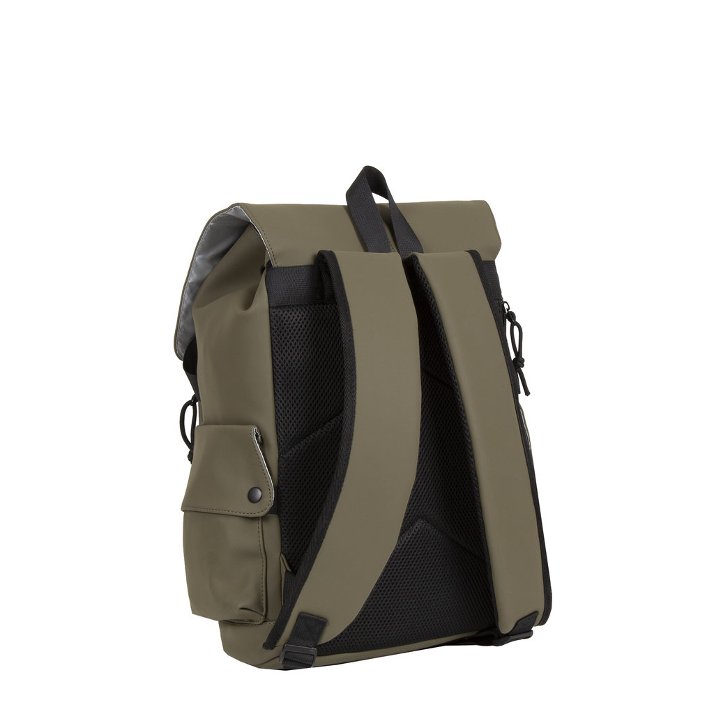 New Rebels New Rebels ® Mart - PU - Laptop - Backpack - Water-resistant - Olive