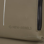 New Rebels ® Mart - Pu - Laptop - Rucksack - Wasserfest - OlIVgrün