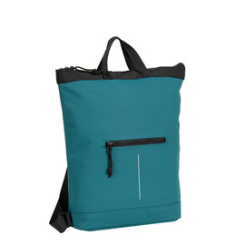 New Rebels® Mart - Top Zip - Water-resistant -  Backpack - Laptop bag 13,3 Inch. - Shopper - Petrol