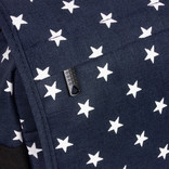 New Rebels ® Star26 - Medium A4 Umhängetasche Mit Überschlag - Mit Stars -  Schattenblau Mit Stars