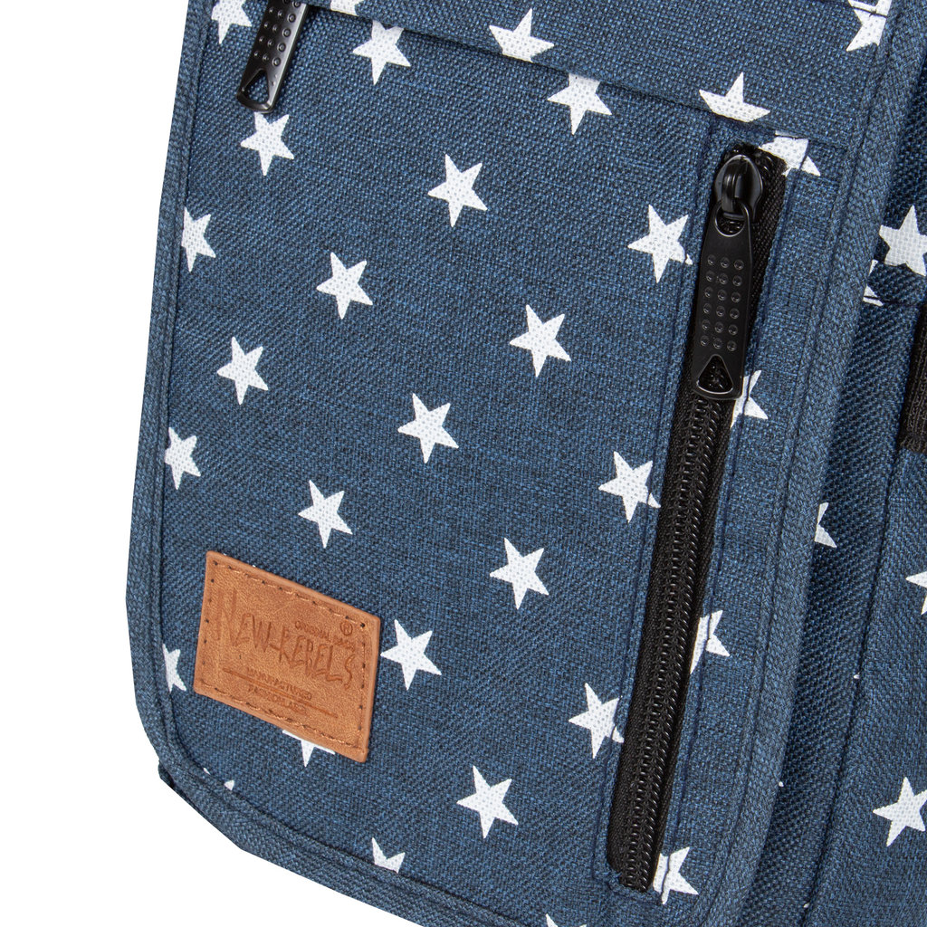 New Rebels ® Star Range Small Mit Überschlag Schattenblau Mit Stars