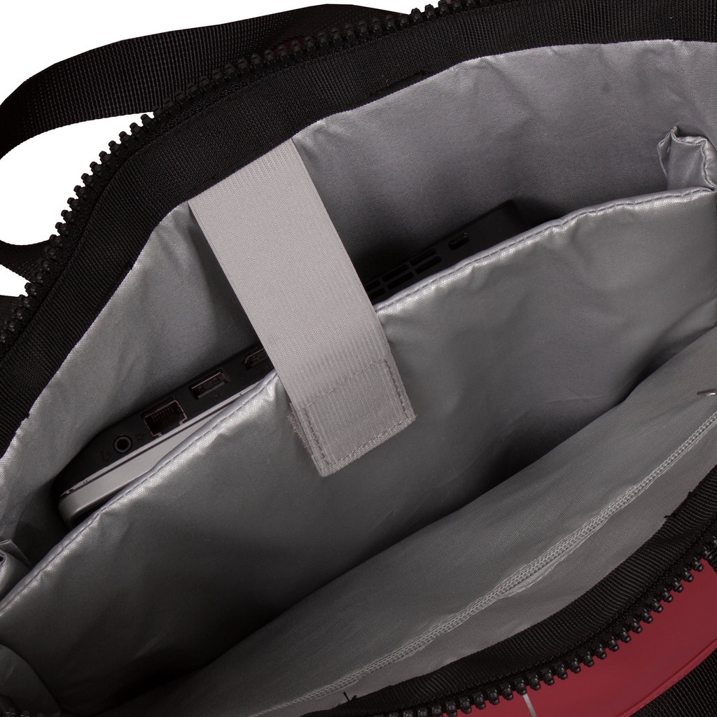 New Rebels ® Mart - Top Zip - Water-resistant -  Backpack - Laptop bag 14Inch. - Shopper - Burgundy