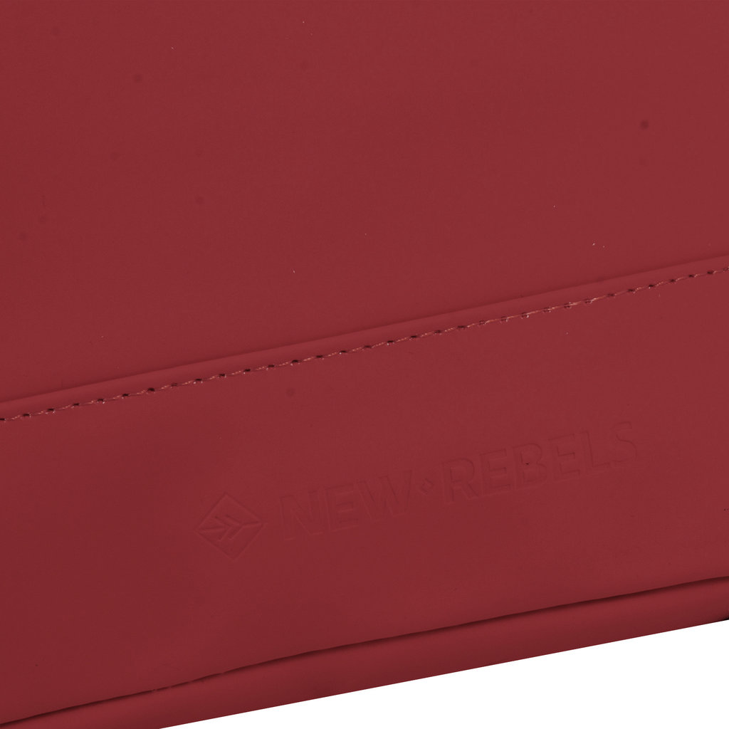New Rebels® Mart - Top Zip - Waterafstotend -  Rugtas - Laptoptas 13,3 Inch. - Shopper -  30x15x44cm - Burgundy