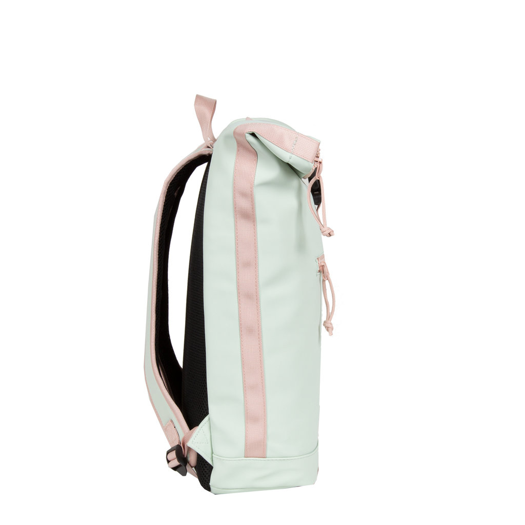 New Rebels ® Tim - rolltop - Backpack - Water-resistant - Mint/Soft Pink