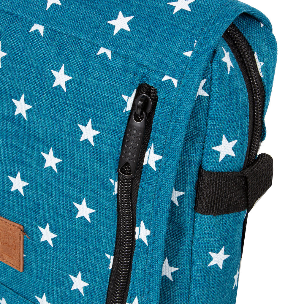 New Rebels ® Star Range Small Mit Überschlag  Blau Mit Stars