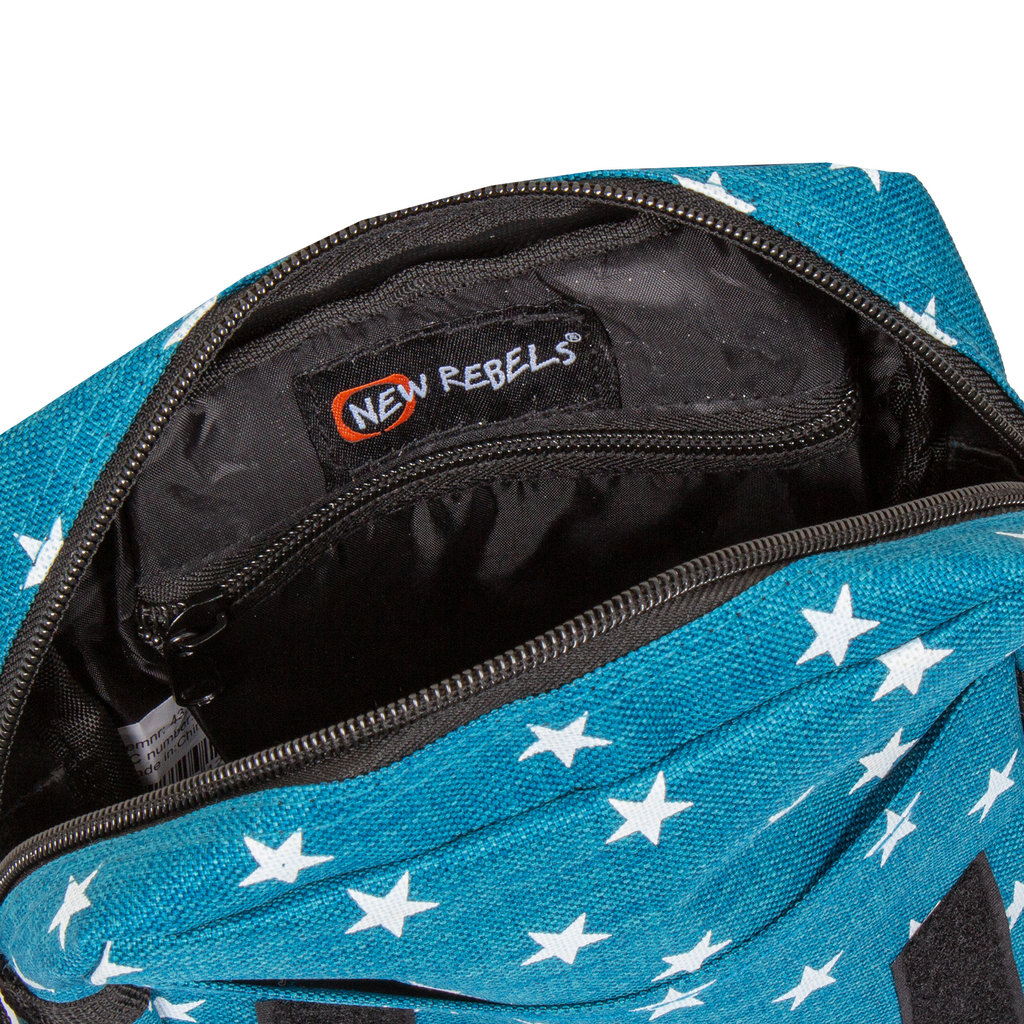 New Rebels ® Star Range Small Mit Überschlag  Blau Mit Stars