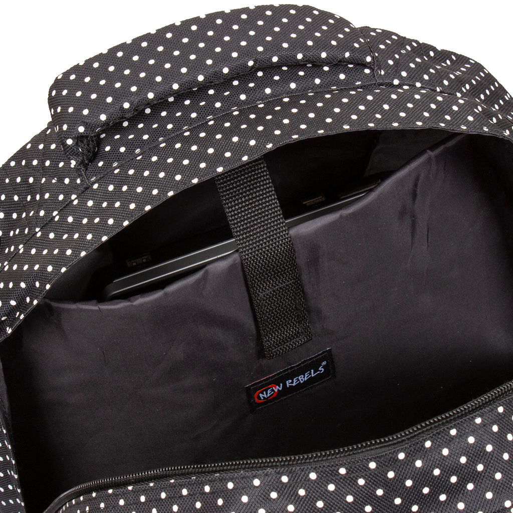 New Rebels New Rebels ® Katschberg - Schooltas - Laptopvak - Zwart - Rugzak - Rugtas
