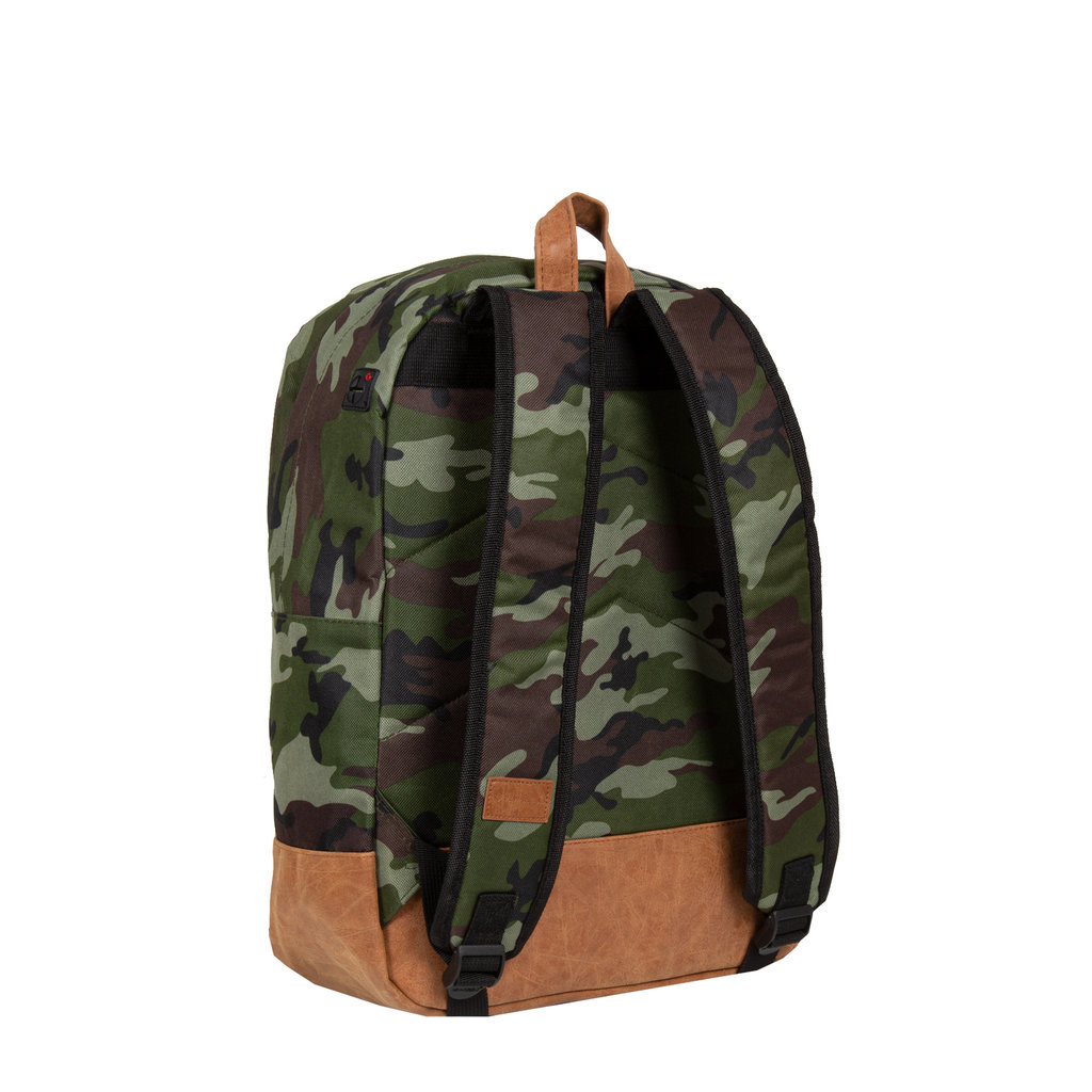 military green backpack