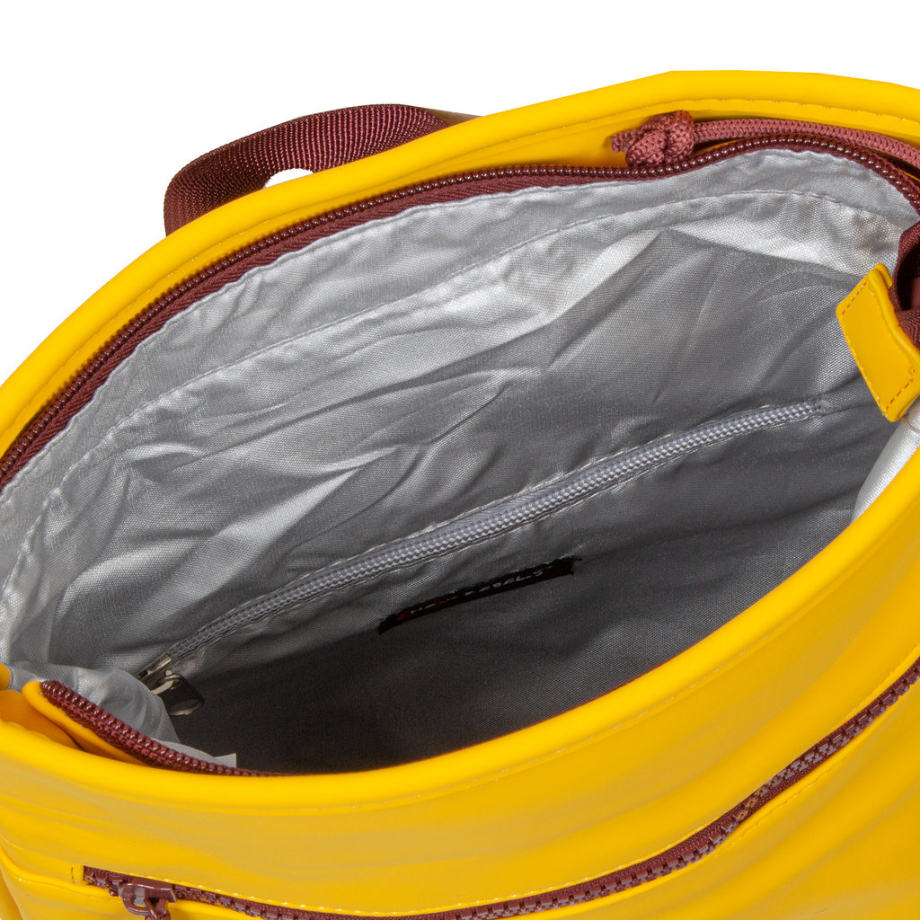 small yellow backpack