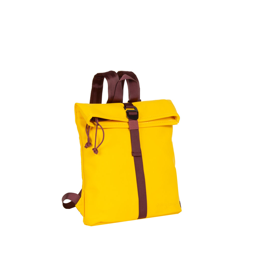 New Rebels ® Tim Rolltop Rugtas Small Yellow/Burgundy