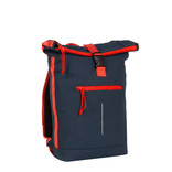 New Rebels ® Tim - Rolltop - Rucksack - Wasserfest - Marineblau/Rot