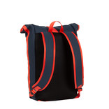 New Rebels ® Tim - Rolltop - Rucksack - Wasserfest - Marineblau/Rot