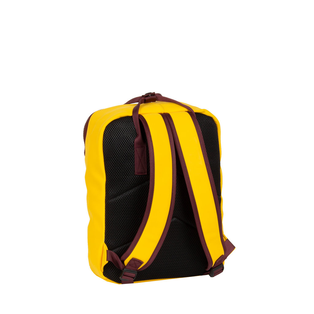 New Rebels ® Tim - Rucksack - Wasserfest - Gelb/Burgundy  IV