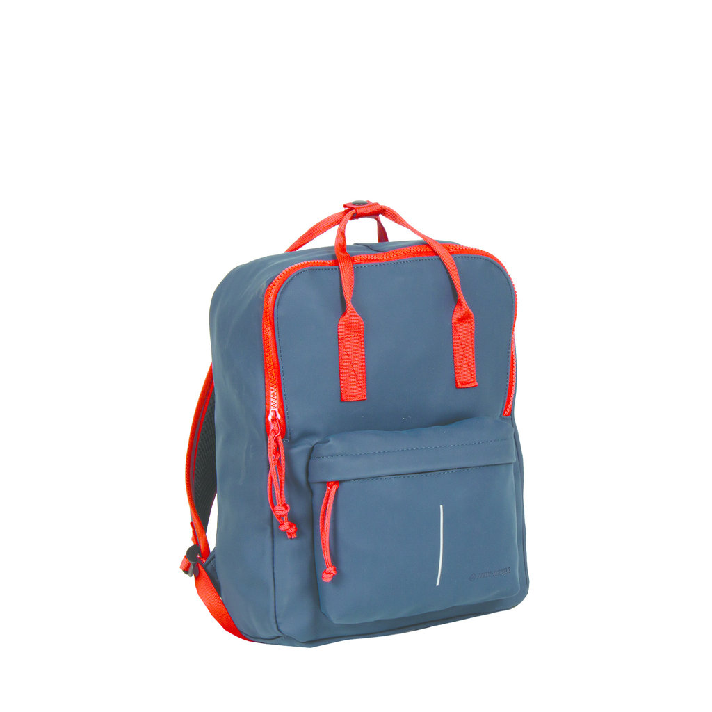 New Rebels ® Tim - Rucksack - Wasserfest - Blau/Rot  IV