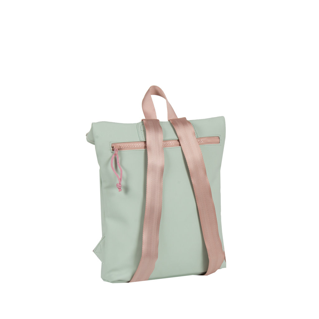 New Rebels ® Tim Rolltop  Rucksack Small Rosa/Mint