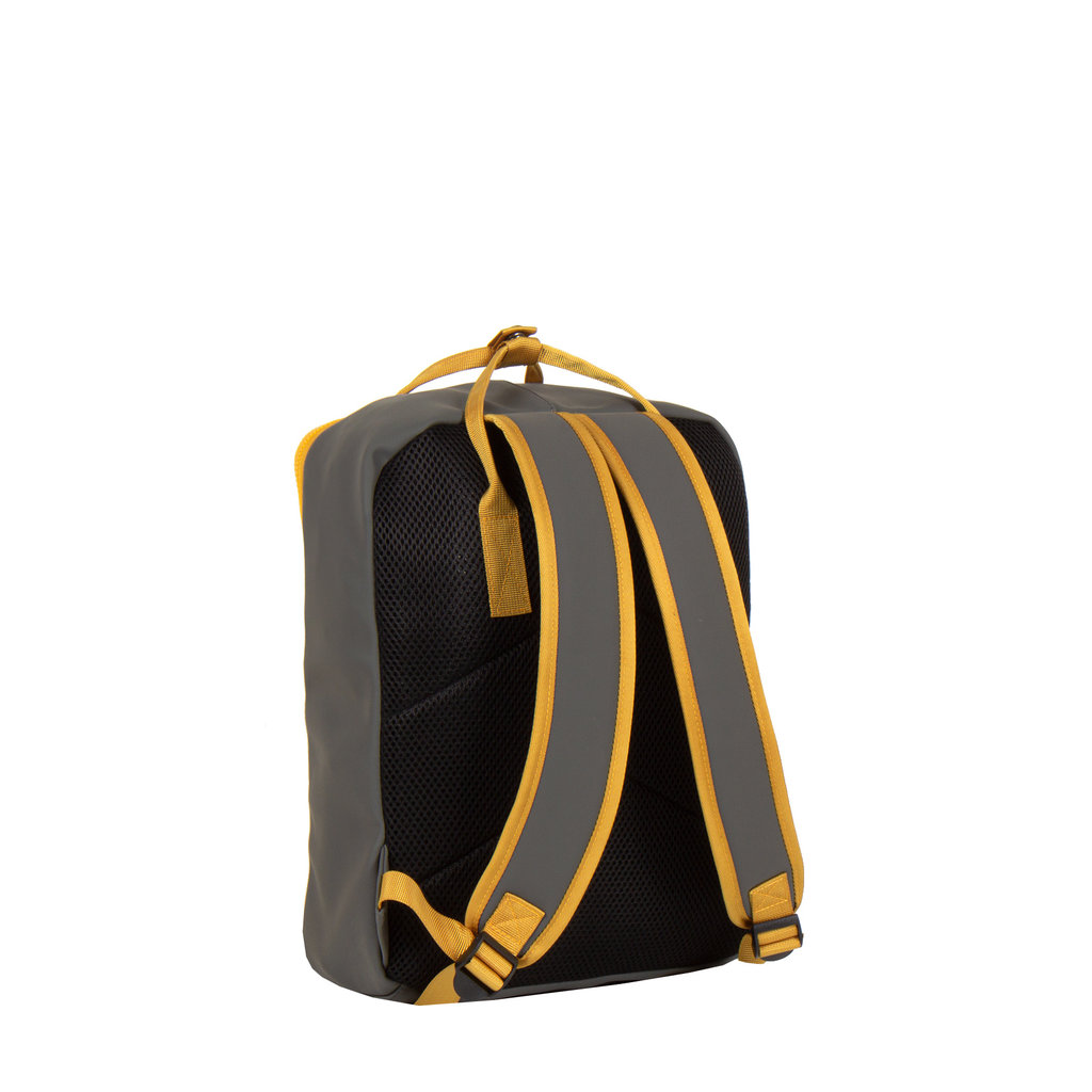 New Rebels New Rebels ® Tim - Backpack - Water-resistant - Anthracite/Yellow  IV