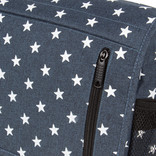 New Rebels ® Star25 - Medium Schoudertas  A5 - Crossbodytas met flap  -  A5 blue with stars