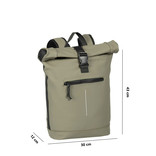 New Rebels New Rebels Mart New York Taupe 21L Rucksack Rolltop Wasserabweisend Laptop 15.6" New Rebels New Rebels Mart New York Taupe 21L Rucksack Rolltop Wasserabweisend Laptop 15.6"