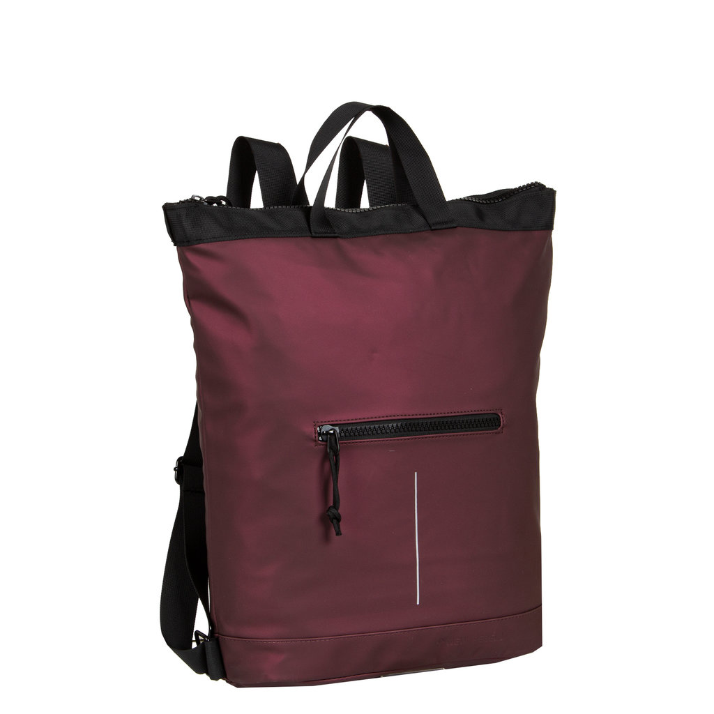 New Rebels New Rebels ® Mart - Top Zip - Water-resistant -  Backpack - Laptop bag 14Inch. - Shopper - Metallic Burgundy