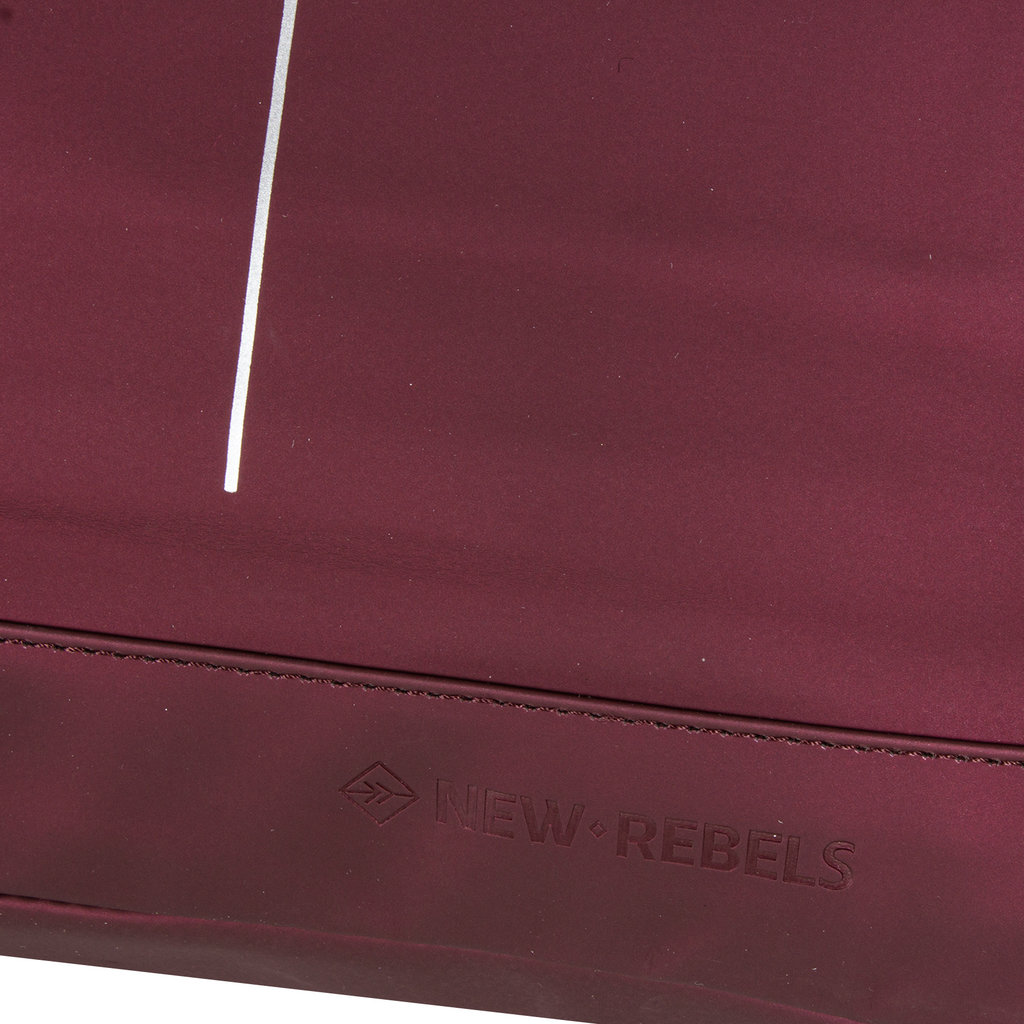 New Rebels ® Mart - Top Zip - Water-resistant -  Backpack - Laptop bag 14Inch. - Shopper - Metallic Burgundy