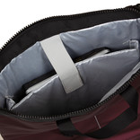 New Rebels ® Mart - Top Zip - Water-resistant -  Backpack - Laptop bag 13,3 Inch. - Shopper - Metallic Burgundy