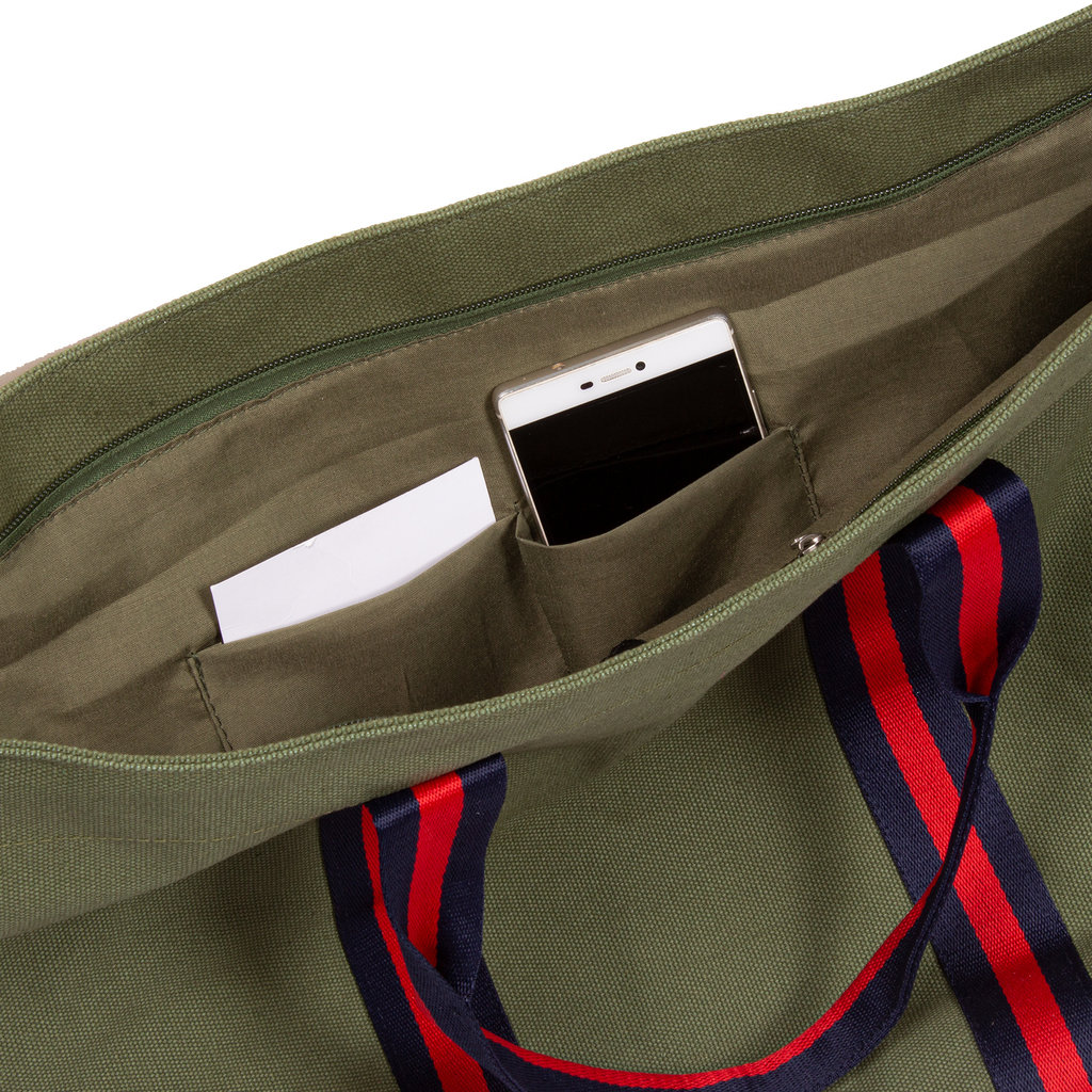 New Rebels New Rebels ® Stan - Canvas - Shopper - Olive Green