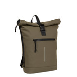 New Rebels New Rebels Mart New York Olive Green 21L Backpack Rolltop Water Repellent Laptop 15.6"